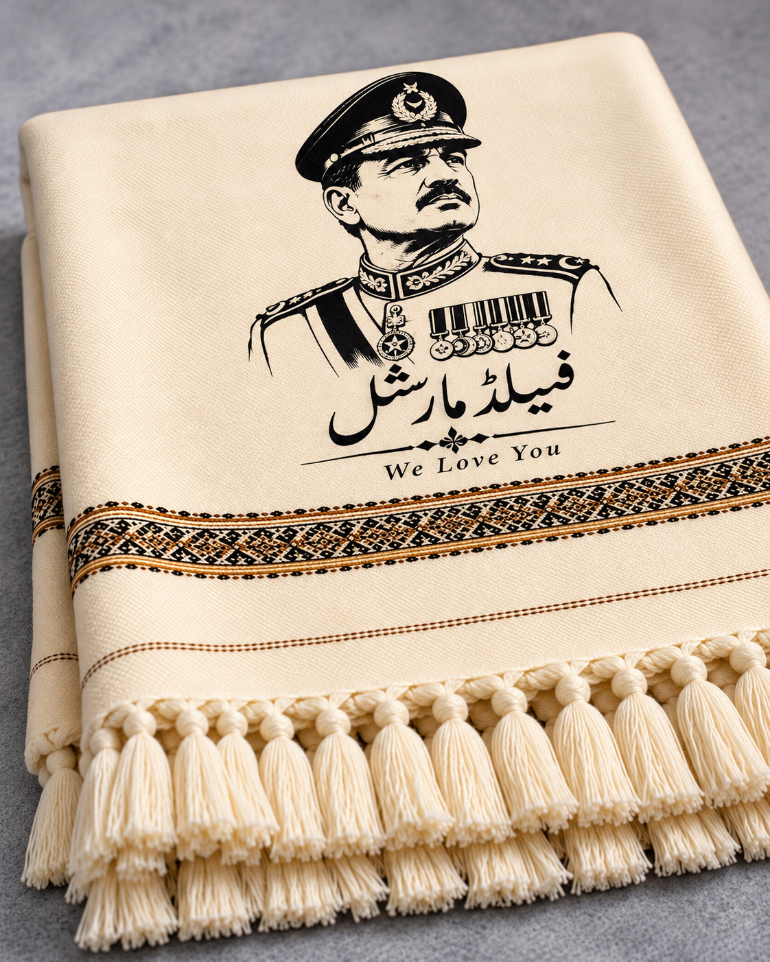 Field Marshal Signature Shawl – We Love You! ⭐