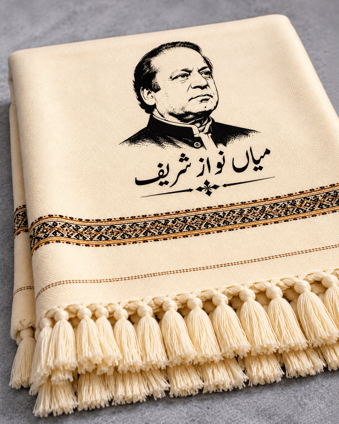 Mian Nawaz Sharif Signature Shawl